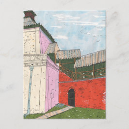 Kazan Kremlin Old Fortress Cityscape Collage Art Briefkaart