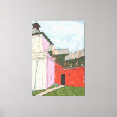 Kazan Kremlin Old Fortress Cityscape Collage Art Canvas Afdruk (Voorkant)