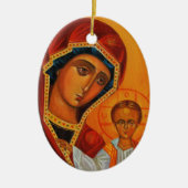 Kazan Moeder van God Ornament (Voorkant)