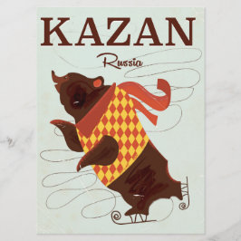 Kazan Russia beer vintage travelage-poster