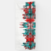 Kazan Russia Skyline Spandoek (Verticaal)