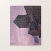 Kazbegi Georgia Gergeti Church Mountain Landscape Legpuzzel (Verticaal)