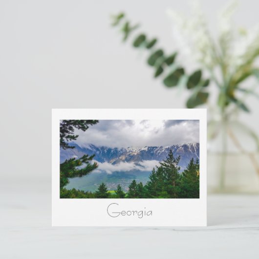Kazbegi Georgia Gergeti Kautsgebergte Briefkaart (Staand voorkant)
