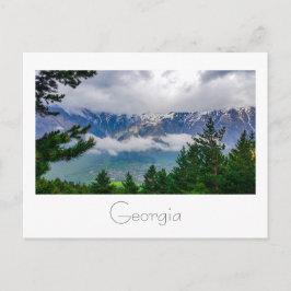 Kazbegi Georgia Gergeti Kautsgebergte Briefkaart