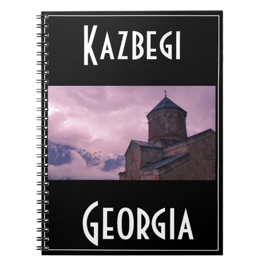 Kazbegi Stepantsminda Georgia Kaukasus Notitieboek (Voorkant)