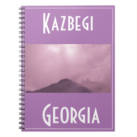 Kazbegi Stepantsminda Georgia Kaukasus Notitieboek (Voorkant)