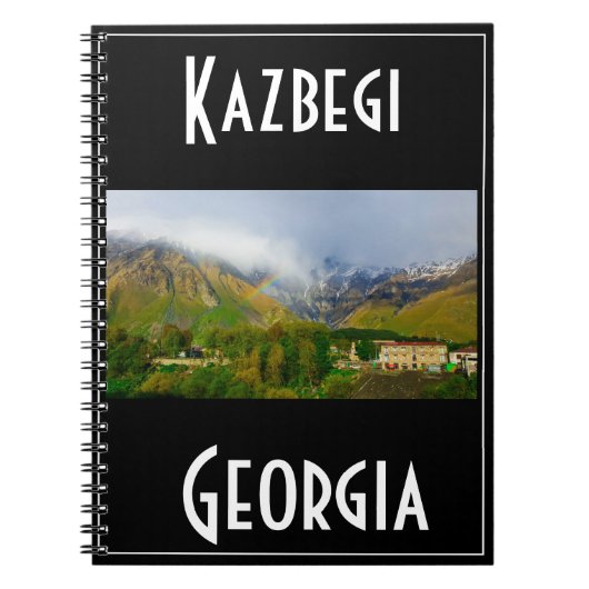 Kazbegi Stepantsminda Georgia Kaukasus Notitieboek (Voorkant)