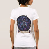 Kaze: De Astrale Kitsune Boogschutter - Neo-Tradit T-shirt (Achterkant)