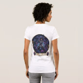 Kaze: De Astrale Kitsune Boogschutter - Neo-Tradit T-shirt (Achterkant volledig)