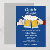 kazen, bier, verjaardagsfeestdag kaart (Voorkant / Achterkant)