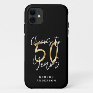 kazen tot 50 jaar modern zwart en goud Case-Mate iPhone case