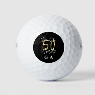 kazen tot 50 jaar modern zwart en goud golfballen