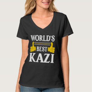 Kazi Persoonlijke naam Grappige Voornaam World's B T-shirt
