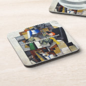 Kazimir Malevich Abstracte kunst Bier Onderzetter (Linkerzijde)