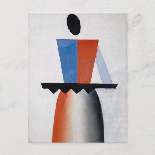 Kazimir Malevich Art Briefkaart (Voorkant)