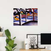 Kazimir Malevich art - Winter Landscape Poster (Thuiskantoor)