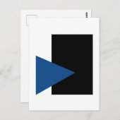Kazimir Malevich Blue Triangle And Black Rectangle Briefkaart (Voorkant / Achterkant)