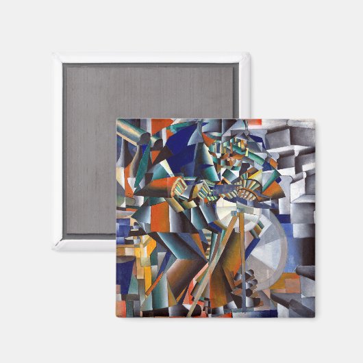 Kazimir Malevich Knife Grinder Magneet (Voorkant / Achterkant)