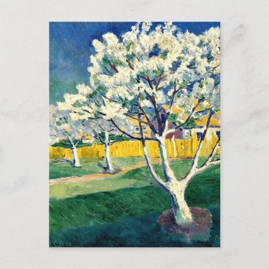 Kazimir Malevich kunst: Apple Tree in Blossom Briefkaart (Voorkant)