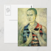 Kazimir Malevich - Portret van een Jeugd Briefkaart (Voorkant / Achterkant)