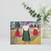 Kazimir Malevich - Reapers Briefkaart (Staand voorkant)