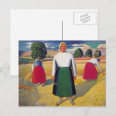 Kazimir Malevich - Reapers Briefkaart (Voorkant / Achterkant)