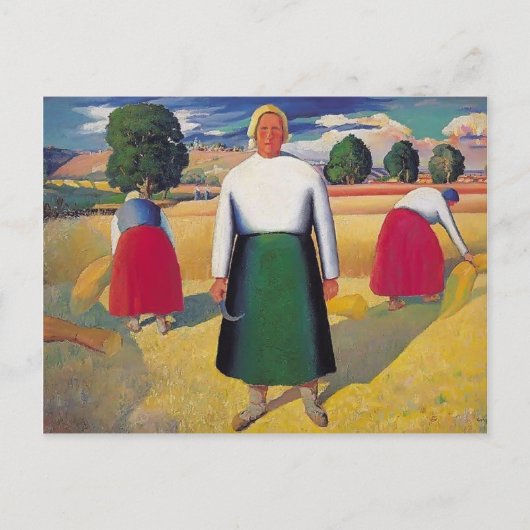 Kazimir Malevich - Reapers Briefkaart (Voorkant)