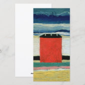 Kazimir Malevich - Rode Huis Feestdagenkaart (Voorkant / Achterkant)
