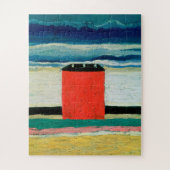 Kazimir Malevich - Rode Huis Legpuzzel (Verticaal)