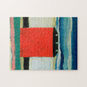 Kazimir Malevich - Rode Huis Legpuzzel (Horizontaal)