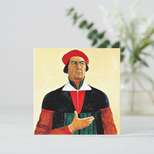 Kazimir Malevich Self-Portrait, 1933 Kaart (Staand voorkant)