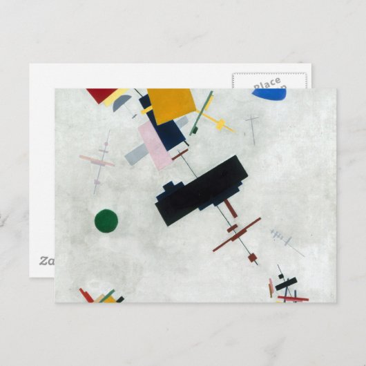 Kazimir Malevich - Suprematism Briefkaart (Voorkant / Achterkant)