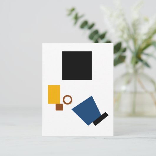 Kazimir Malevich Suprematism Self Portrait Briefkaart (Staand voorkant)