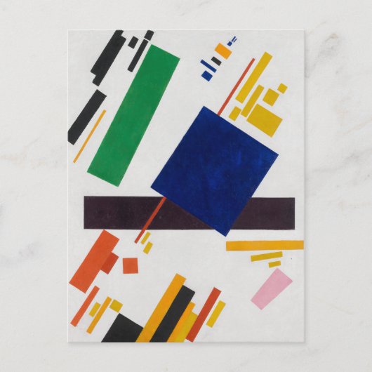 Kazimir Malevich Suprematisme Compositie Feestdagenkaart (Voorkant)