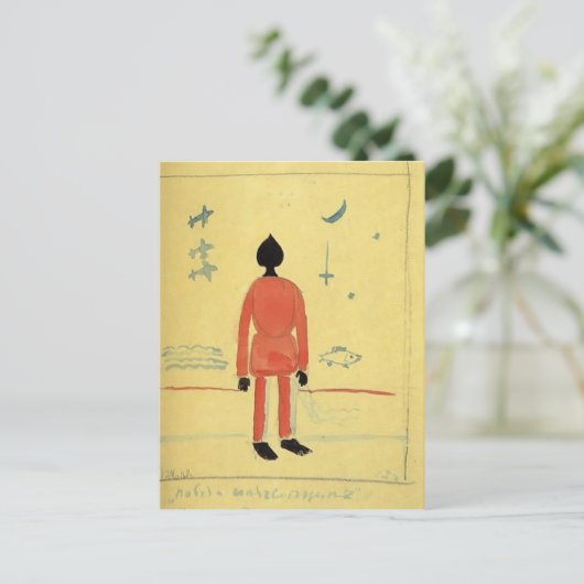 Kazimir Malevich - Turkse soldaat Briefkaart (Staand voorkant)