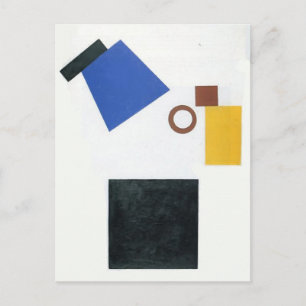 Kazimir Malevich - Two Dimensional Self Portrait Briefkaart