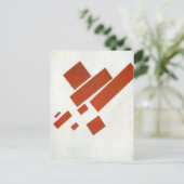 Kazimir Malevich - Two Dimensional Self Portrait Briefkaart (Staand voorkant)