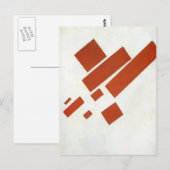 Kazimir Malevich - Two Dimensional Self Portrait Briefkaart (Voorkant / Achterkant)