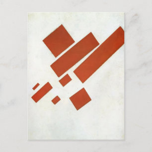 Kazimir Malevich - Two Dimensional Self Portrait Briefkaart