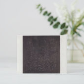 Kazimir Malevich - Zwart plein Briefkaart (Staand voorkant)