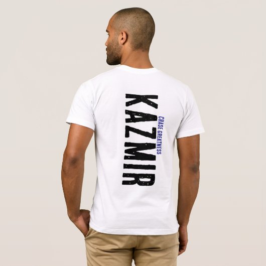 Kazmir Mannen grafische T-shirt (Achterkant volledig)