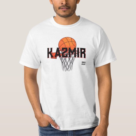 Kazmir Mannen Wit Graphic T Shirt (Voorkant)