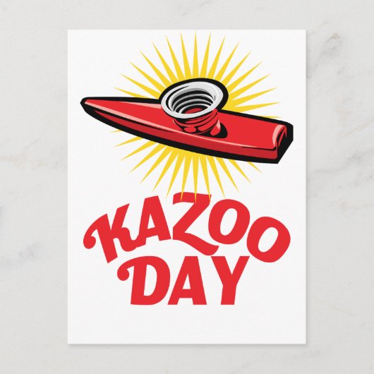Kazoo Day - Waardedag Briefkaart (Voorkant)