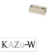 KAZu-W Rubberstempel (Gestempeld)