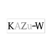 KAZu-W Rubberstempel (Afrduk)