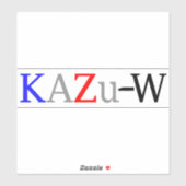 KAZu-W Sticker (Vel)