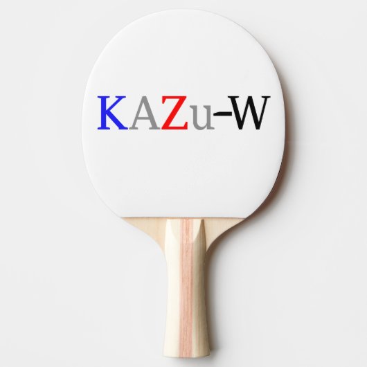 KAZu-W Tafeltennisbatje (Voorkant)