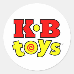 KB Speelgoed Standaard Logo Ronde Vinyl Sticker