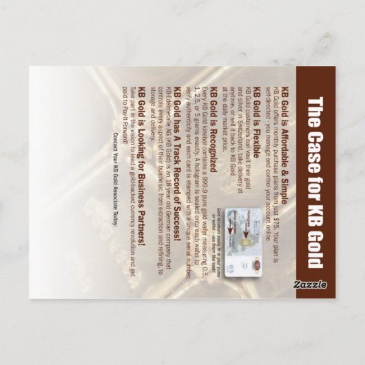 KB Vision Post Card Briefkaart (Achterkant)