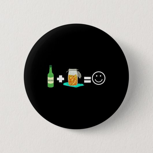 Kbbq Korean Bbq Kimchi Ramen 1 Ronde Button 5,7 Cm (Voorkant)